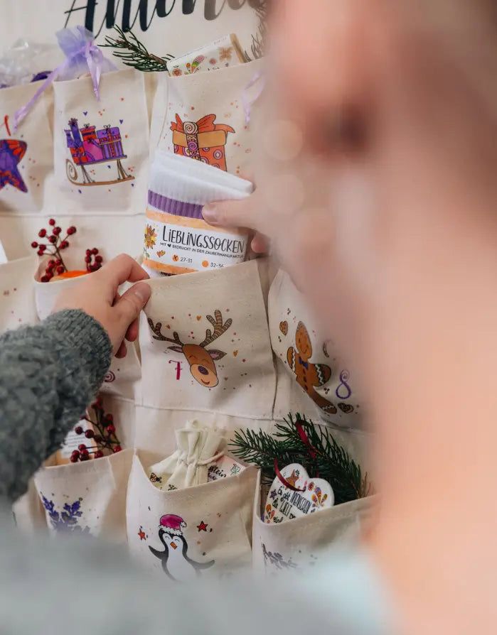 Adventskalender zum Befüllen - mit Wunschname
