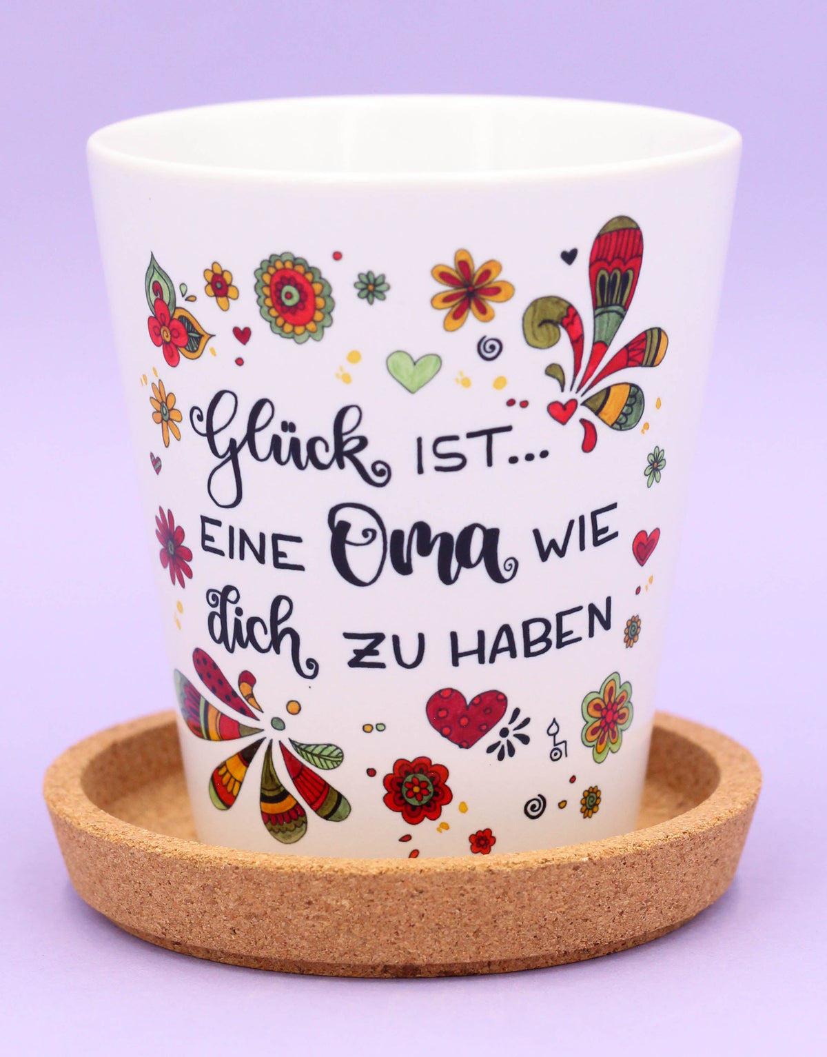 Blumentopf "Glück ist... Oma"