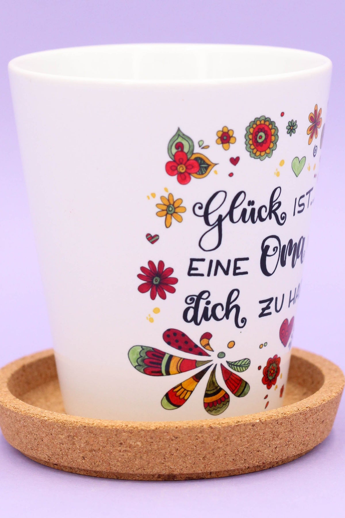 Blumentopf "Glück ist... Oma"