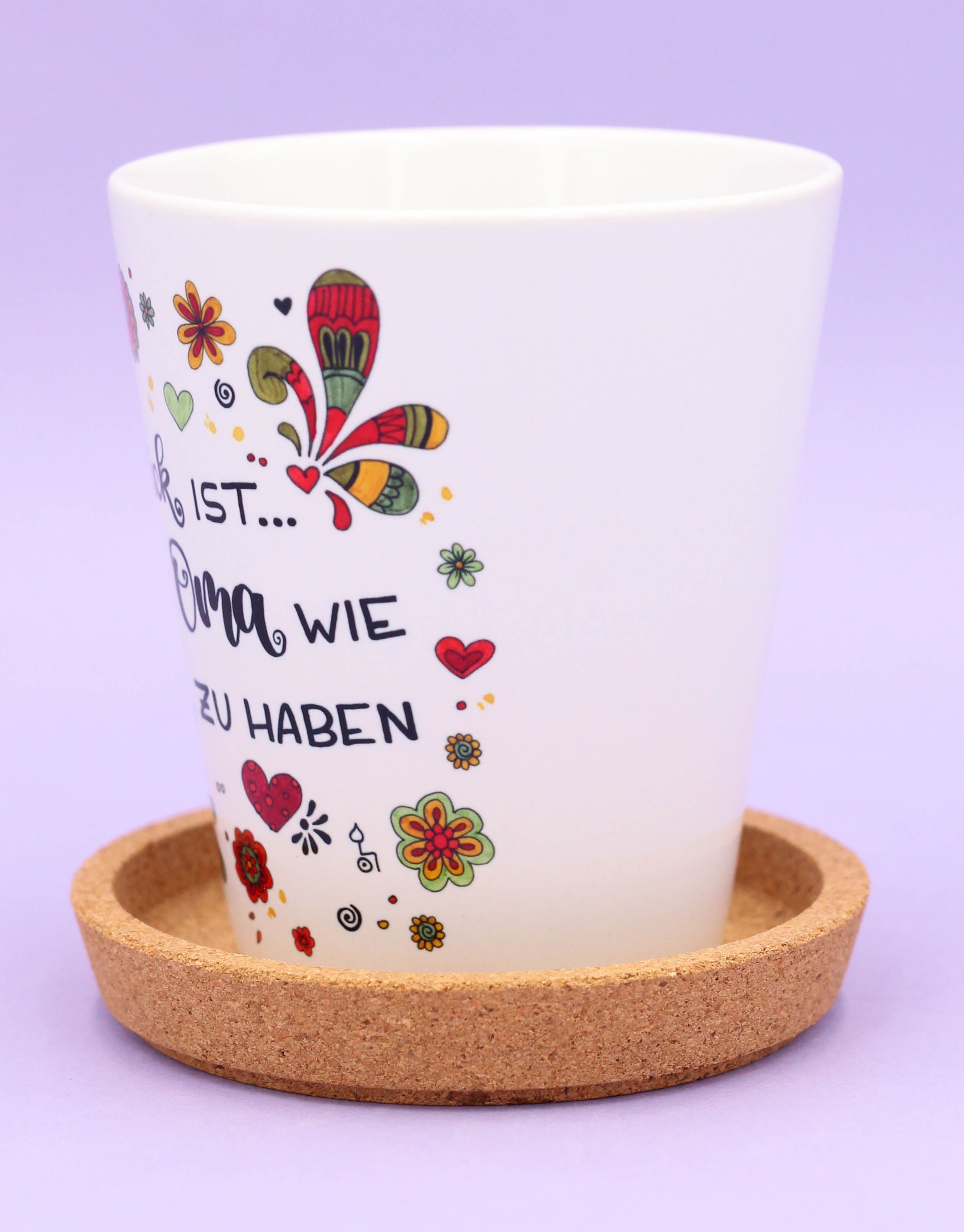 Blumentopf "Glück ist... Oma"