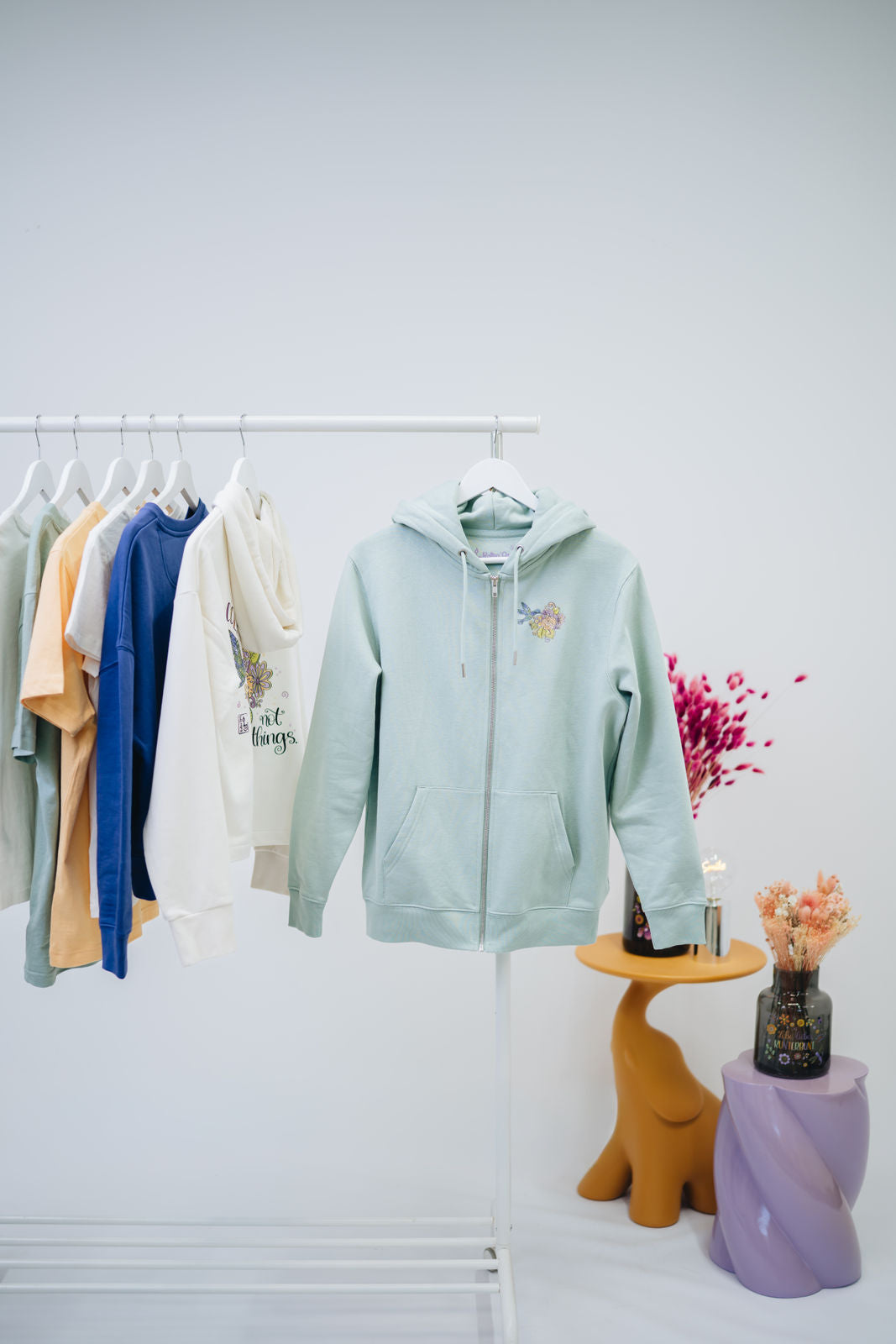 Damen Zipper-Hoodie „Kolibri"