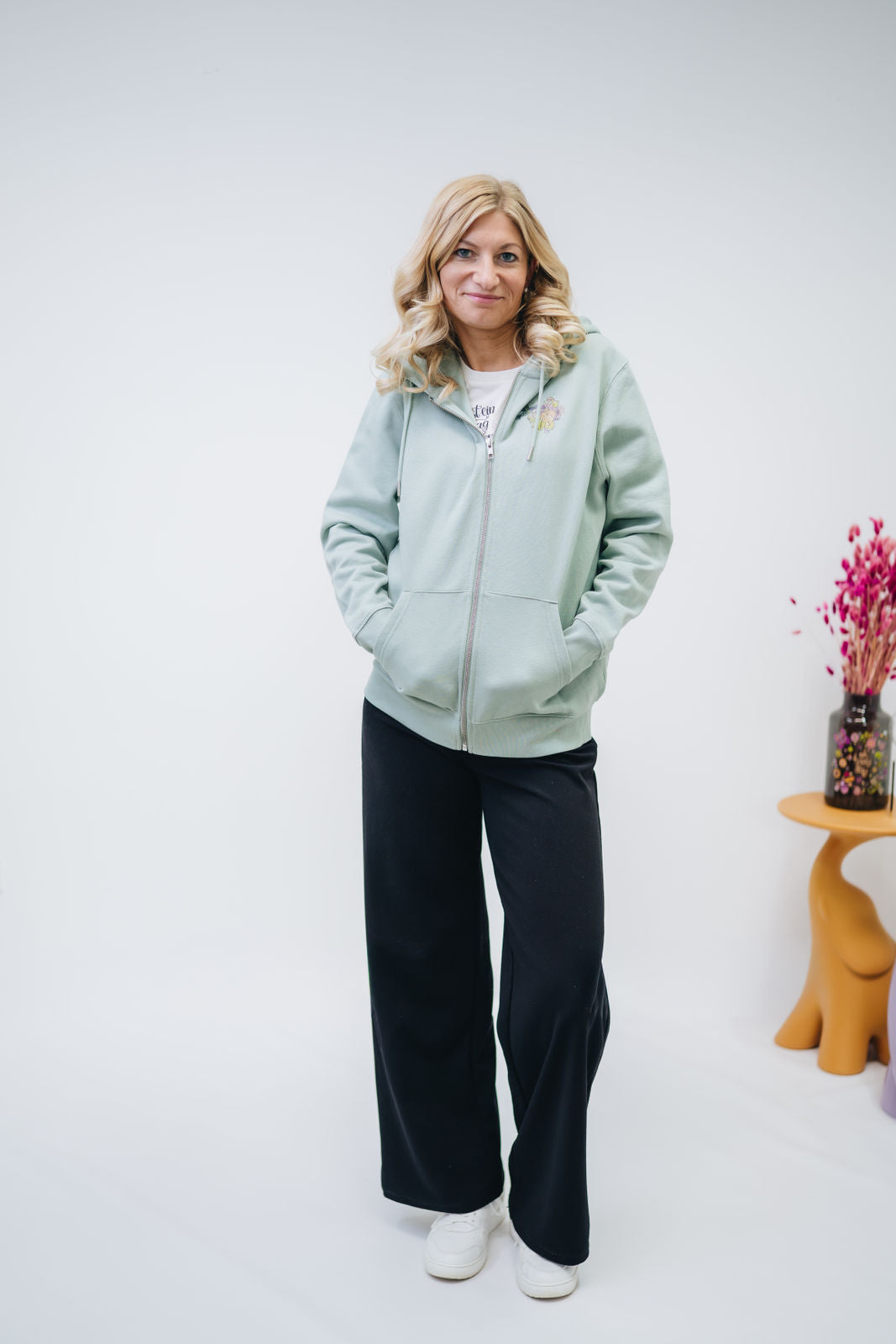 Damen Zipper-Hoodie „Kolibri"