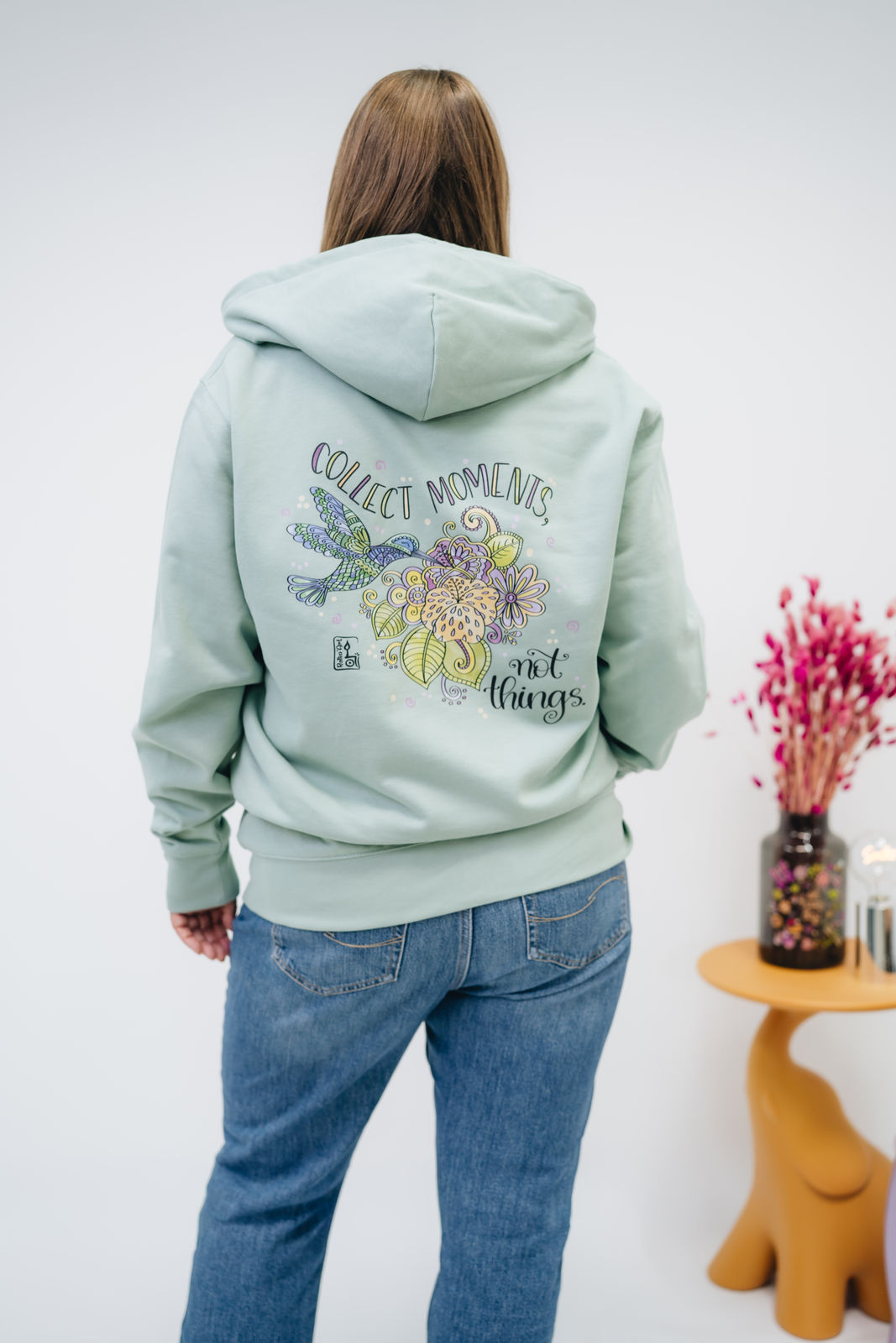 Damen Zipper-Hoodie „Kolibri"
