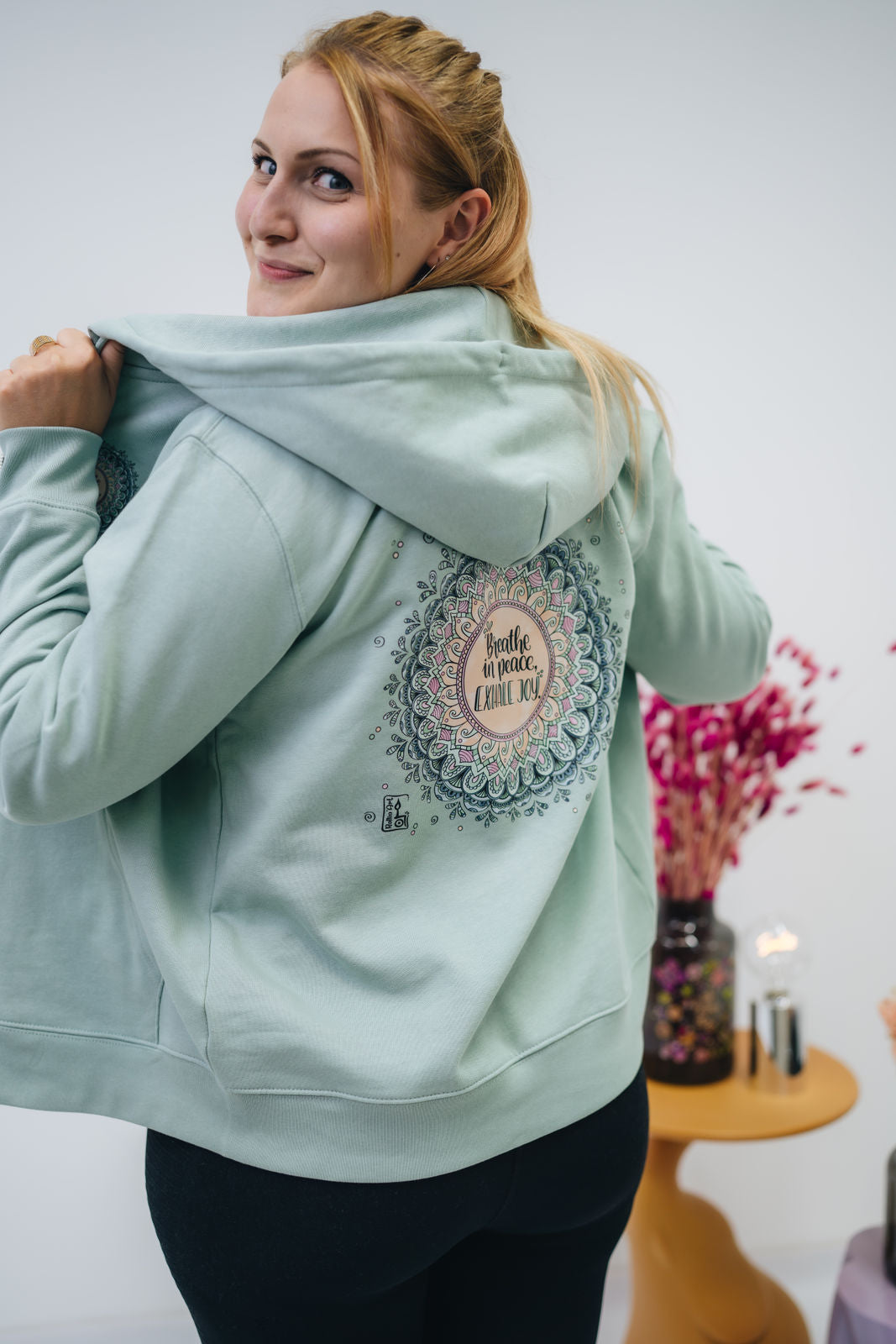 Damen Zipper-Hoodie „Mandala"