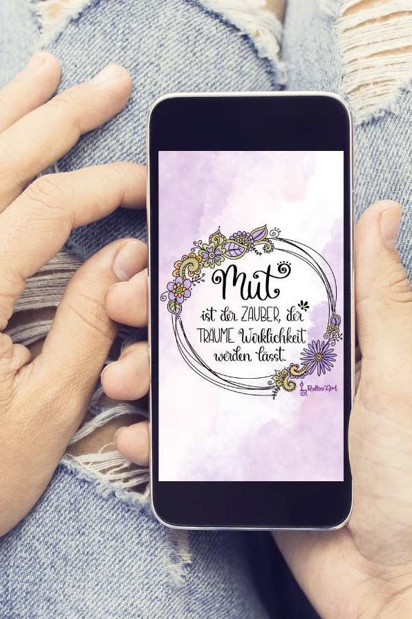 Handy-Hintergrund "Mut"