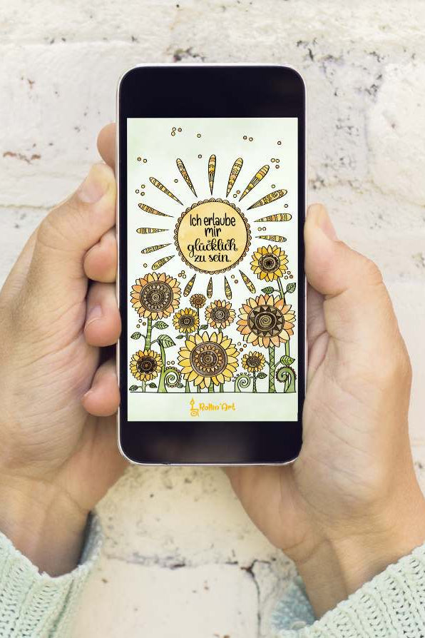 Handy-Hintergrund "Sonnenblumen"