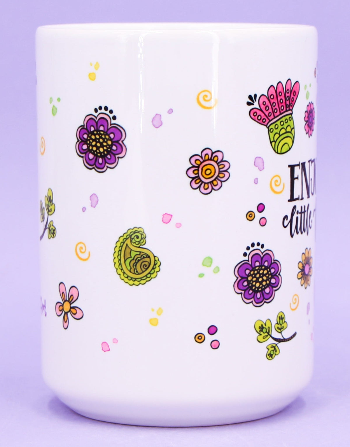 Jumbo-Teetasse "Enjoy the little things"