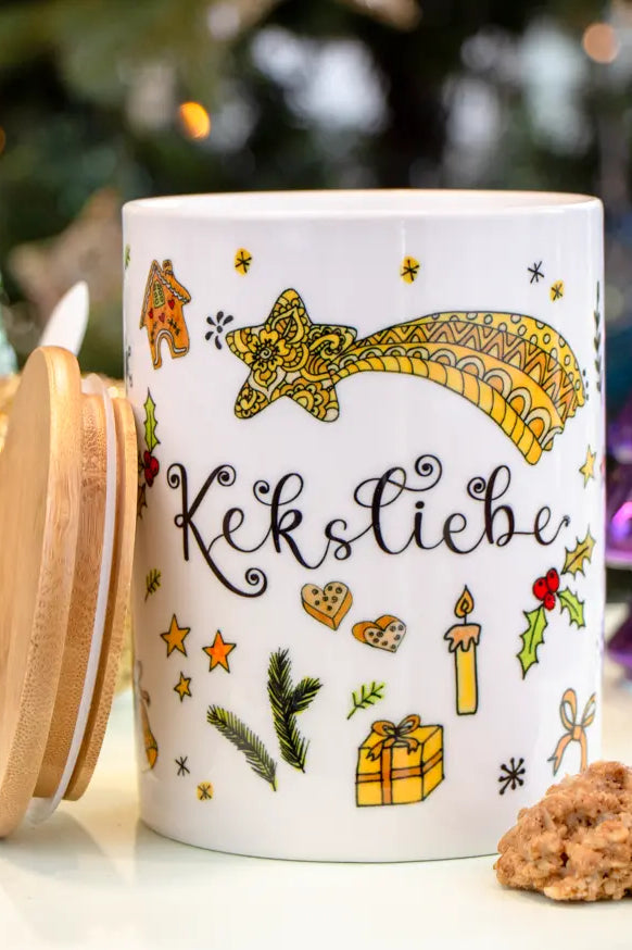 Keramikdose M "Keksliebe"
