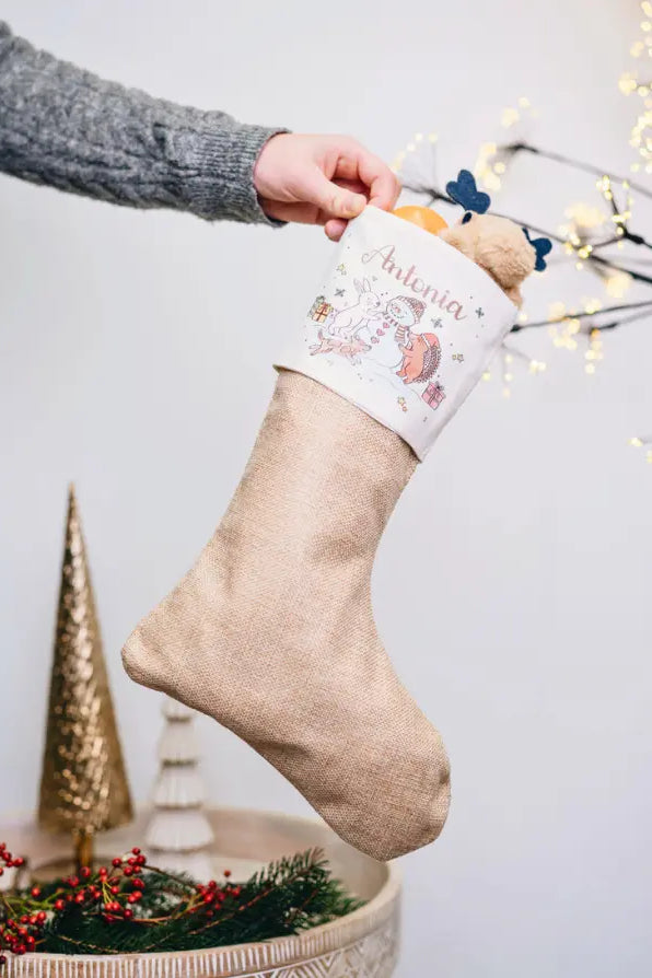 Nikolausstiefel "Schneemann " mit Wunschname