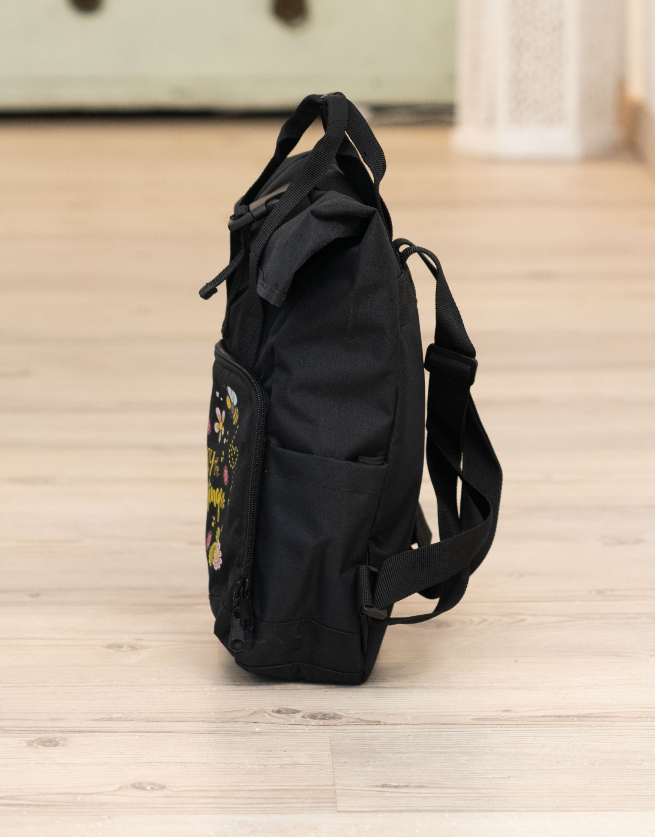 Rucksack klein Black „Enjoy the little things”