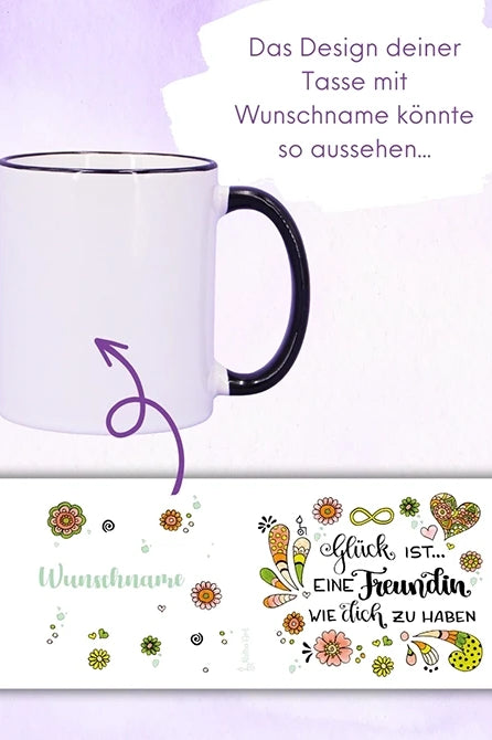 Tasse "Glück ist... Freundin"