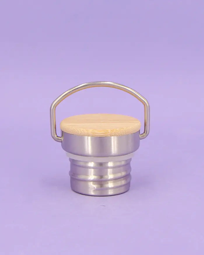 Thermosflasche Bambusdeckel "Lächeln"