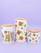 3er Set Keramikdosen "Happy Flowers"
