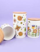 3er Set Keramikdosen "Happy Flowers"