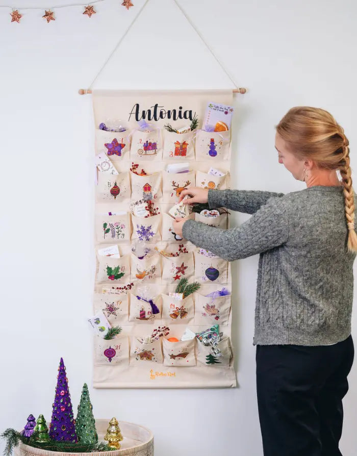 Adventskalender zum Befüllen - mit Wunschname