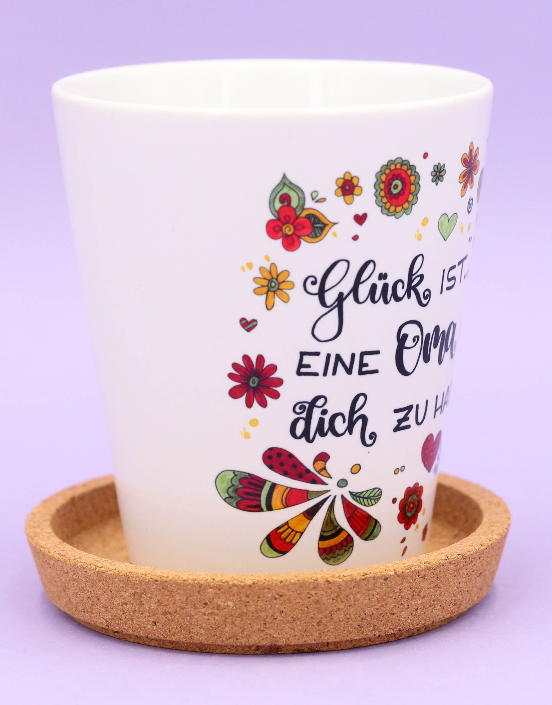 Blumentopf "Glück ist... Oma"