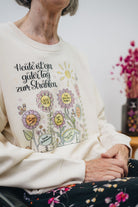 Damen Sweatshirt „Ein guter Tag zum Strahlen"