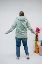 Damen Zipper-Hoodie „Slow down"