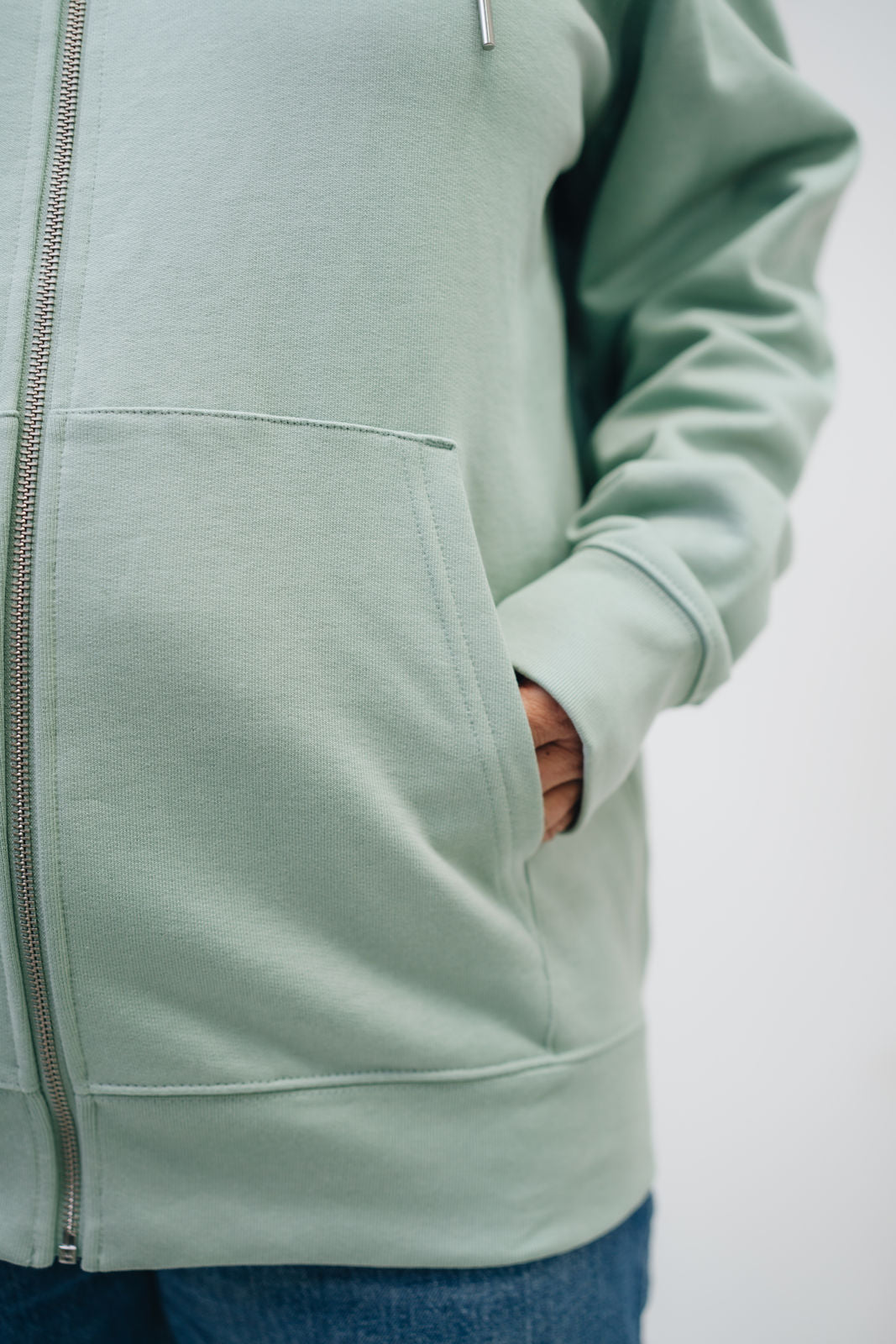 Damen Zipper-Hoodie „Slow down"