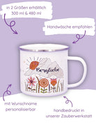 Emaille-Tasse "Bergliebe"