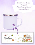 Emaille-Tasse "Bergliebe"