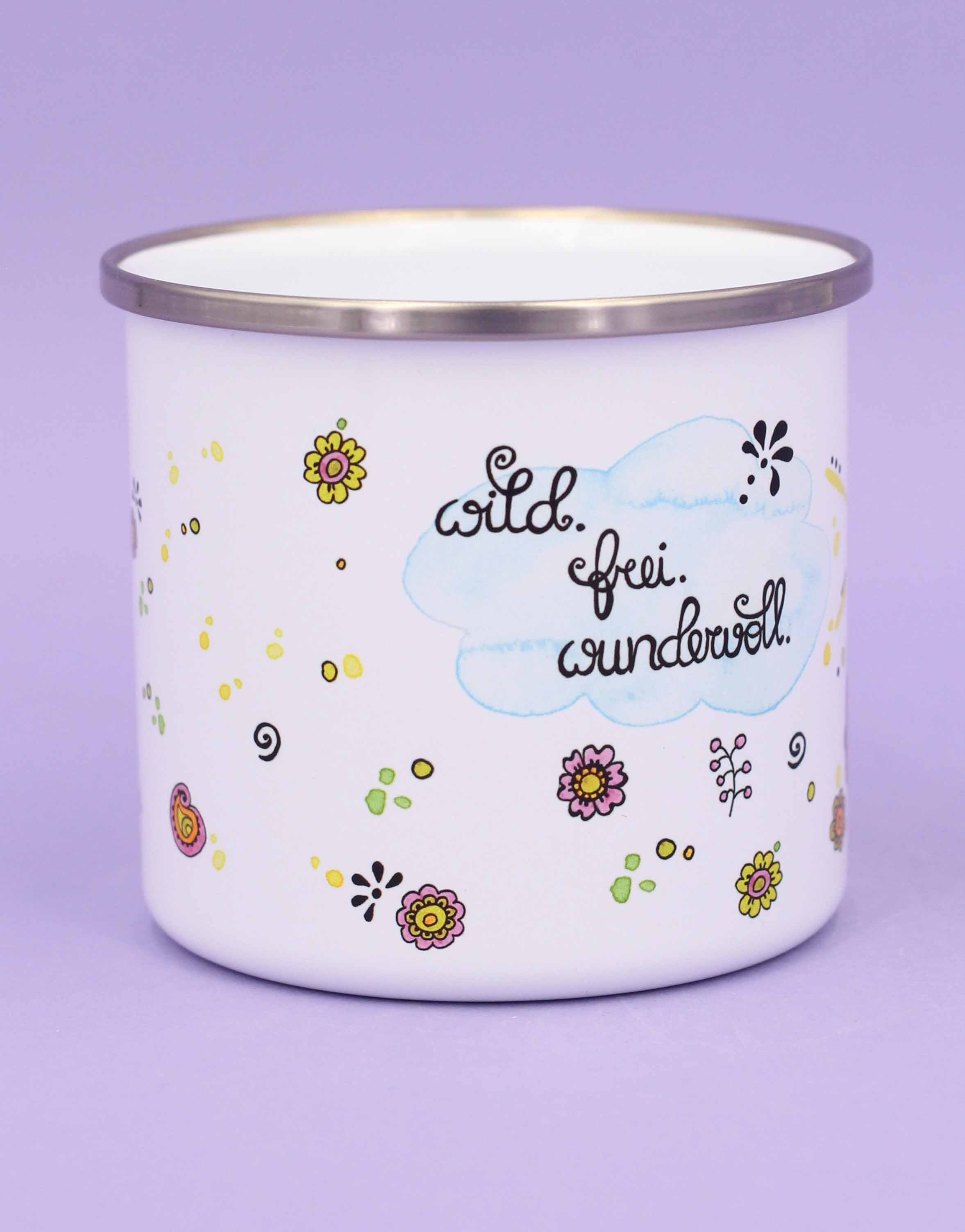 Emaille-Tasse "Camper"