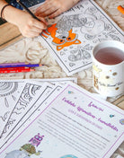 Fröhliche Affirmations-Ausmalbilder für Kinder
