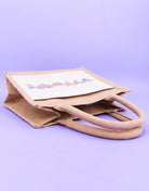 Geschenktasche Jute "Herzen"