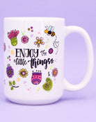 Jumbo-Teetasse "Enjoy the little things"