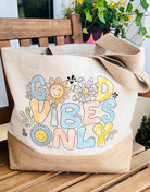 Jutetasche "Good Vibes Only"