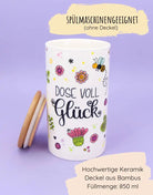 Keramikdose L "Dose voll Glück"