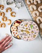 Metalldose rund "Frohe Weihnachten"