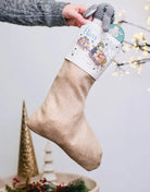 Nikolausstiefel "Schlittenfahrt" mit Wunschname
