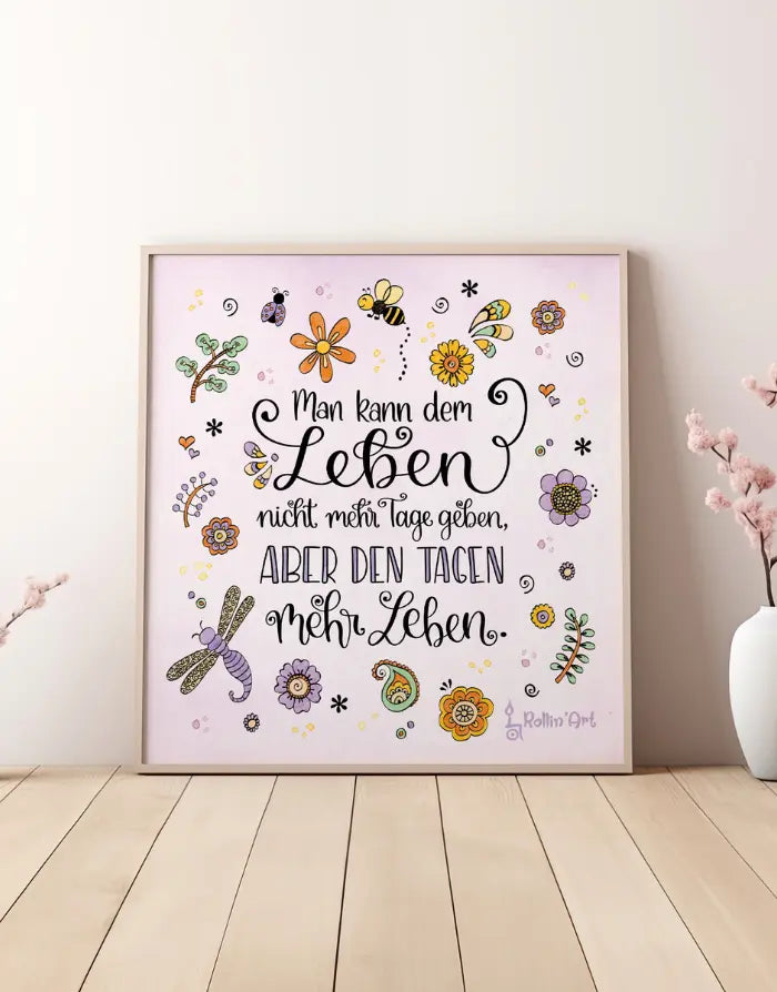 Poster „Mehr Leben für deine Tage“