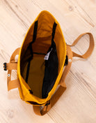 Rucksack klein Mustard „Enjoy the little things”