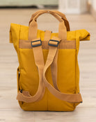 Rucksack klein Mustard „Happy Flowers”