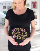 Schwangerschafts T-Shirt schwarz "Liebe im Bauch"