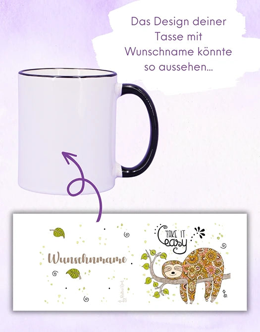 Tasse "Faultier"
