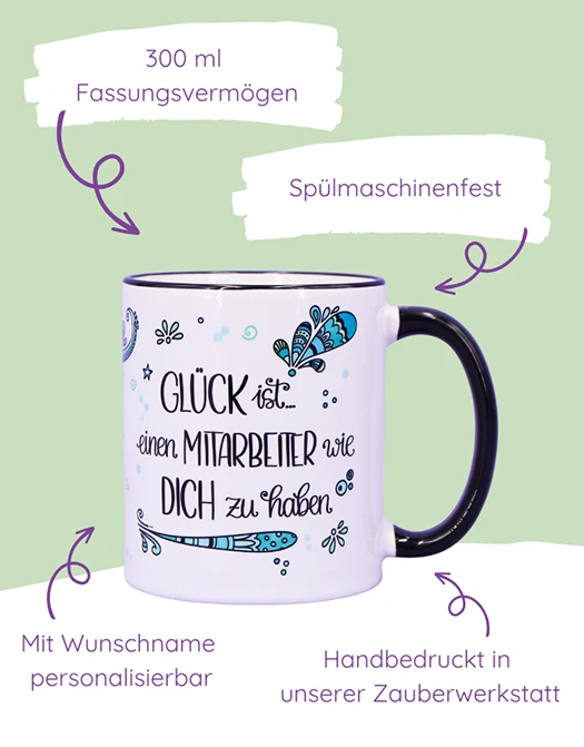 Tasse "Glück ist... Mitarbeiter"