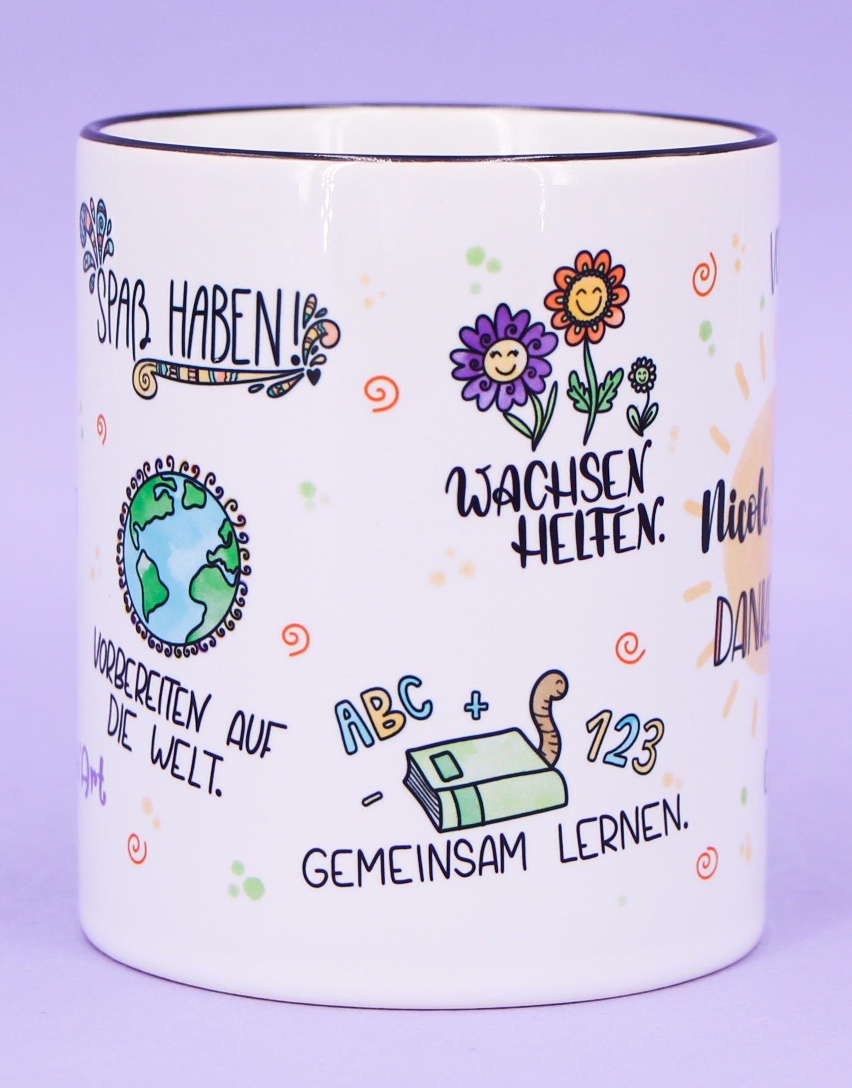 Tasse "Lehrer:in Danke für's..."