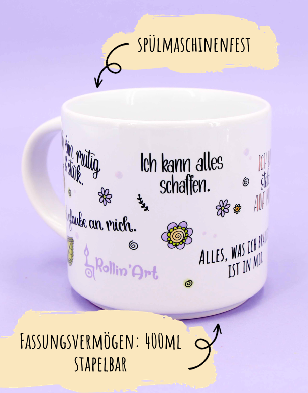 Tasse stapelbar "Mut"