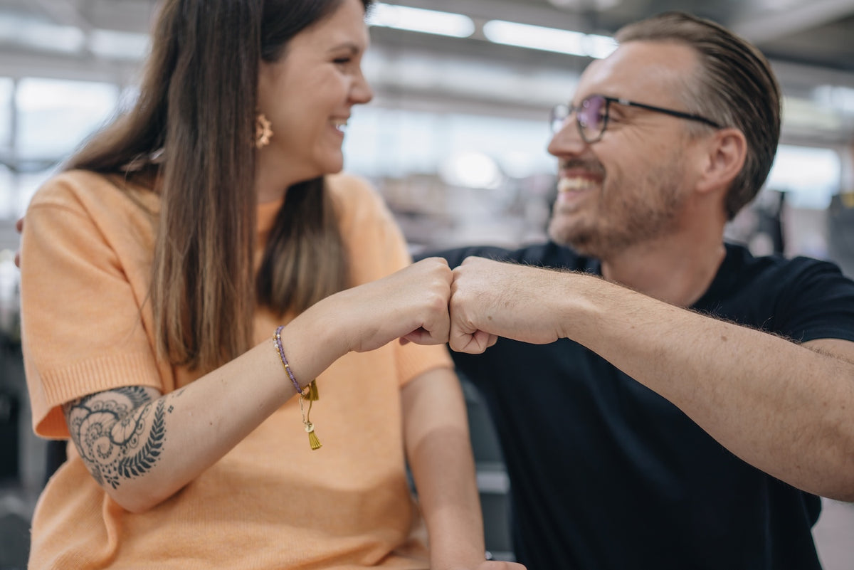 Tina und Richard in der Manufaktur
